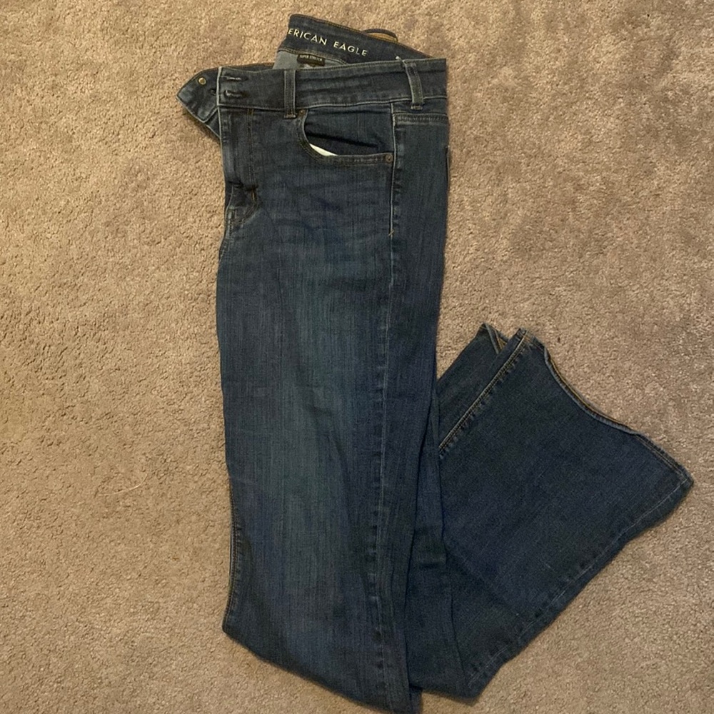High rise artist flare, AE, size 14 XLONG